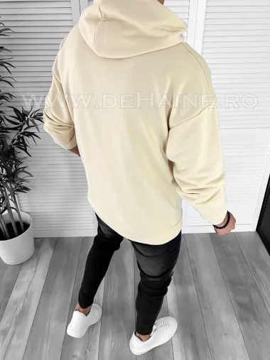 Hanorac barbati slim fit bej K004 i11-5